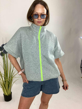 Pippa Jersey Sweat Gilet 'Grey'