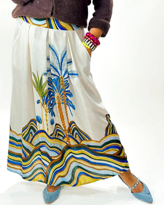 Tropical Linen Skirt 'Multicoloured'