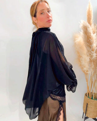 Marjorie Long Sleeves Bolero 'Black'