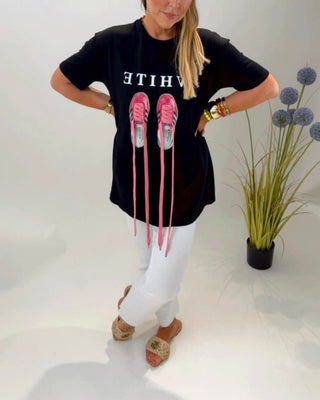 Trainer Lace T-Shirt ‘Black’