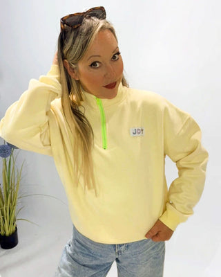Joy Sweatshirt 'Lemon & Neon'