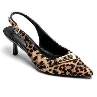 Leopard Print Kitten Heel