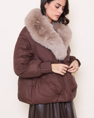 Amelia Light Puffa Jacket 'Brown'