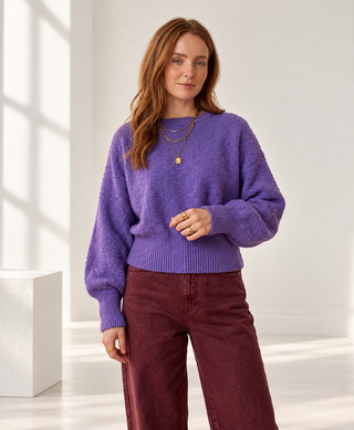 Éabha Knit Jumper 'Plum'