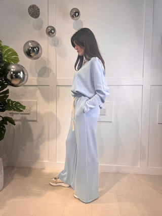 Elis Muse V Palazzo Trouser ‘Powder Blue’