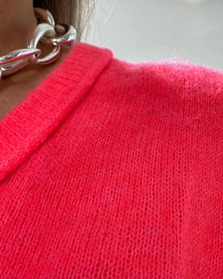 Betsy Alpaca Knit ‘Coral’