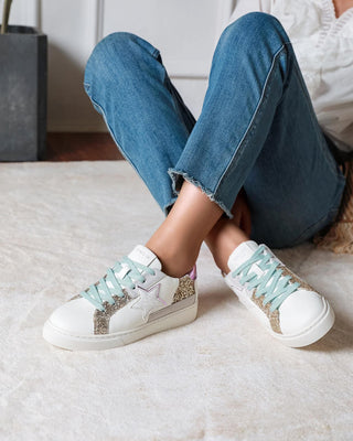 Stella Trainers ‘White with Glitter'