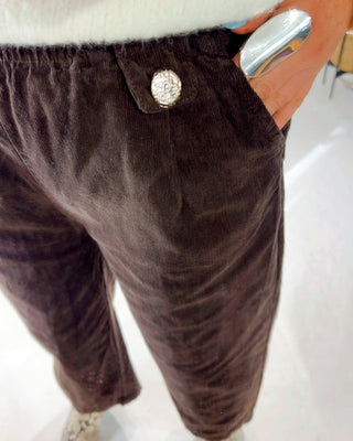 Lydia Corduroy Trousers 'Choco Brown'