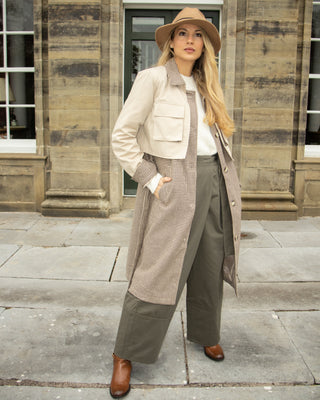 Juliette Trench Coat 'Beige & Brown'