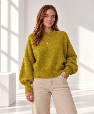 Éabha Knit Jumper 'Pistachio'