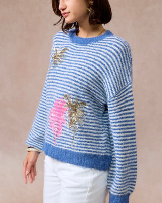 Jody stripe knit ‘blue white ‘