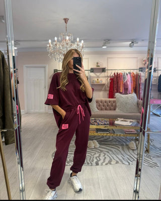 Frankie Luxury Lounge Ensemble 'burgundy '