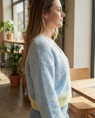 Mia Wool Cardigan 'Baby Blue'