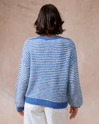 Jody stripe knit ‘blue white ‘