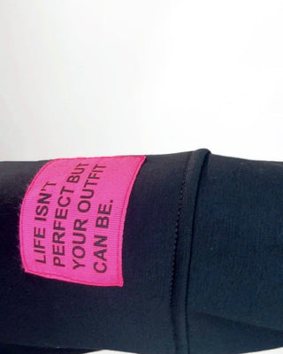 Indie Premium Sweatshirt 'Black & Neon Pink'