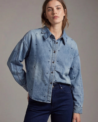 Cleo Hearts Shirt 'Denim'