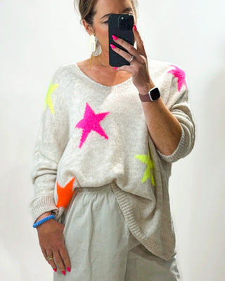 Etoile Stars Mohair Knit Jumper 'Oatmeal'