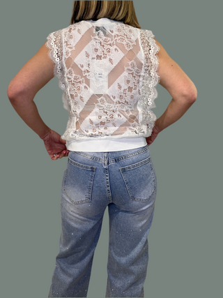 Ruby Lace Top ‘Cream’