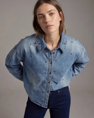 Cleo Hearts Shirt 'Denim'