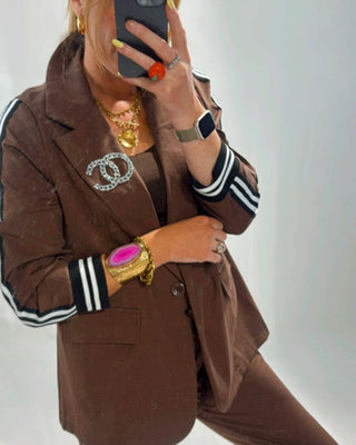 Chloe Blazer and Trouser suit 'Brown'