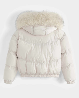 Hallie Fur Puffa Jacket 'Cream'