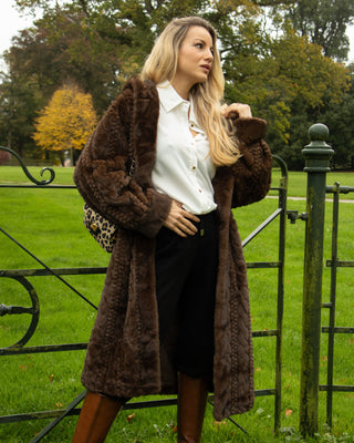 Jackie Premium Plaited Fur 'Brown'