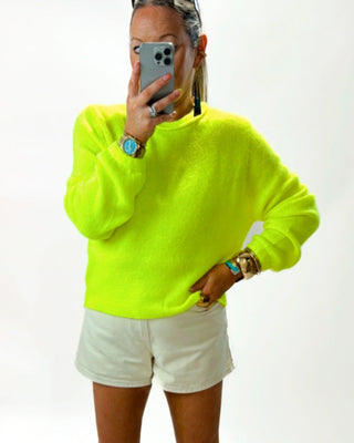 Betsy Alpaca Knit ‘Neon Yellow’