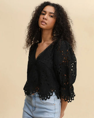 VB Lace Top 'Black'