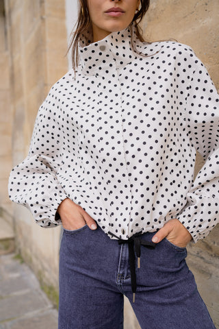 Lorelei Polka Dot Jacket 'White & Black' LIVE 16/7
