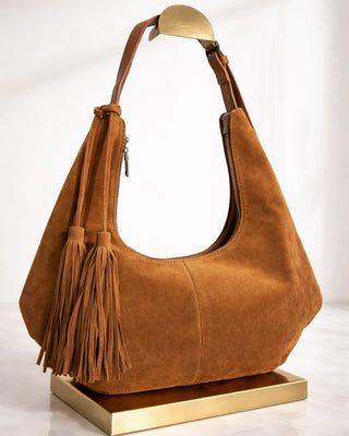 Cora Suedette Handbag 'Camel'