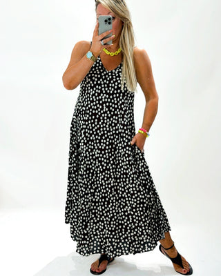Pretty Woman Polka Dot Dress 'Black & White'