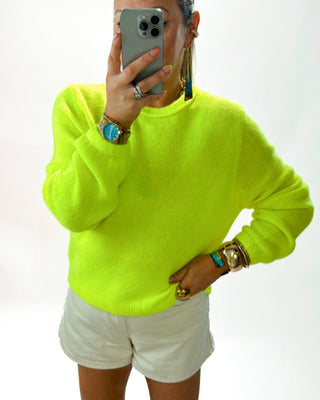 Betsy Alpaca Knit ‘Neon Yellow’
