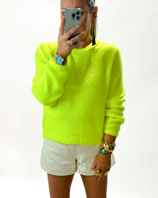 Betsy Alpaca Knit ‘Neon Yellow’