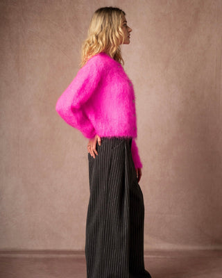 Eden Kid Mohair Knit Cardigan 'Pink'
