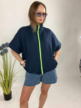 Pippa Jersey Sweat Gilet 'Navy'