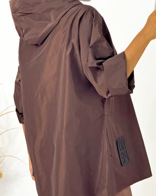 Hope Hooded Rain Jacket 'Brown'