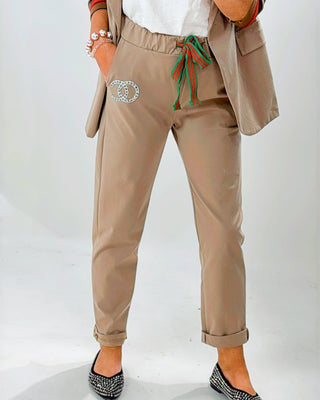 Chloe Blazer & Trousers Suit 'Beige'