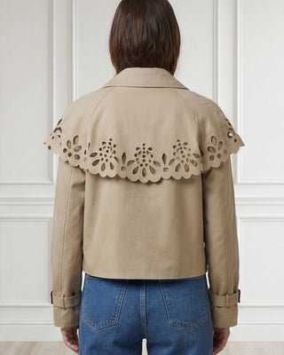 Joyce Cropped Trench 'Beige'