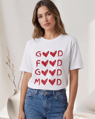 Jasmine T-Shirt 'White & Red'