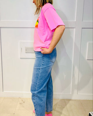 Dolce Vita Lemons T-shirt ‘Pink’