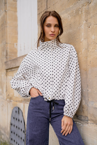Lorelei Polka Dot Jacket 'White & Black' LIVE 16/7