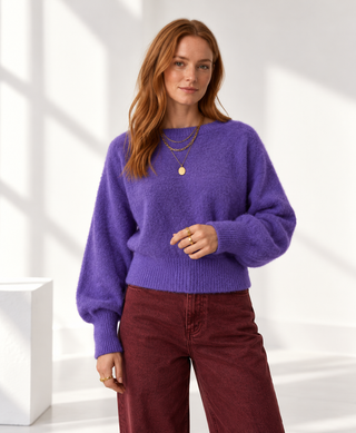 Éabha Knit Jumper 'Plum'