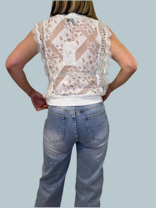 Ruby Lace Top ‘Cream’