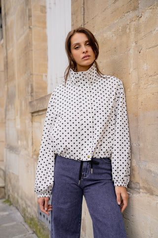 Lorelei Polka Dot Jacket 'White & Black' LIVE 16/7