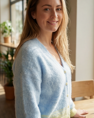 Mia Wool Cardigan 'Baby Blue'