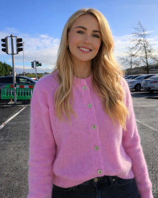 Knit Jordan Cardigan ‘Soft Pink’ - Kid Mohair (Code: JORDAN99 - 2 Colours for €99)