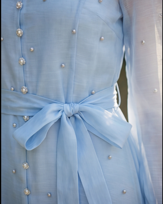 Olivia Embellished Dress 'Baby Blue'