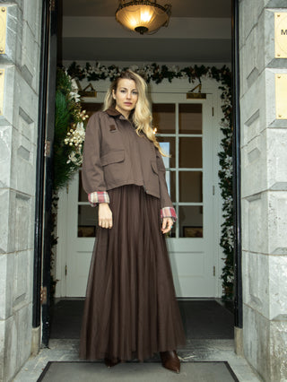 Sadie Tulle Skirt 'Brown'