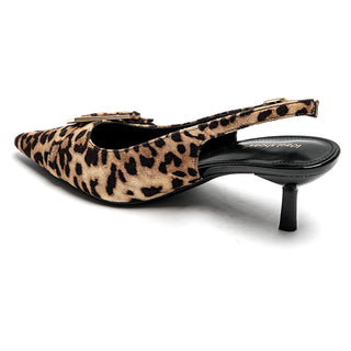 Leopard Print Kitten Heel