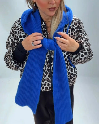 Corteiz Scarf Knit Hood Accessory 'Cobalt Blue'